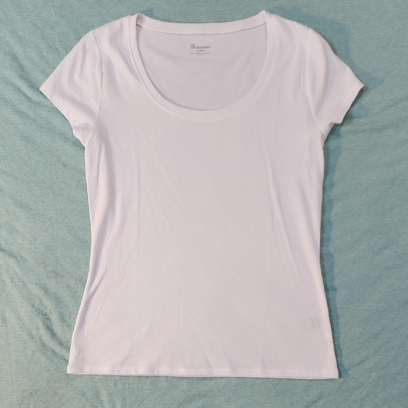 No Boundaries Tops - No Boundaries White Short Sleeve Tee